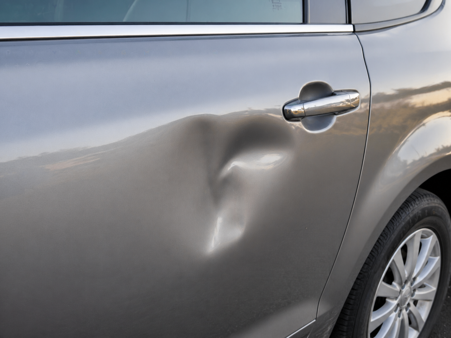 Car dent sample